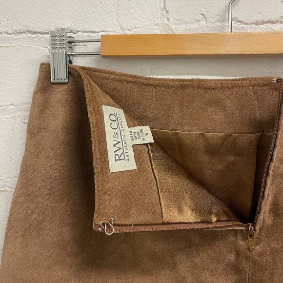 RW&CO - Tan Suede Mini Skirt - Picture 6 of 6